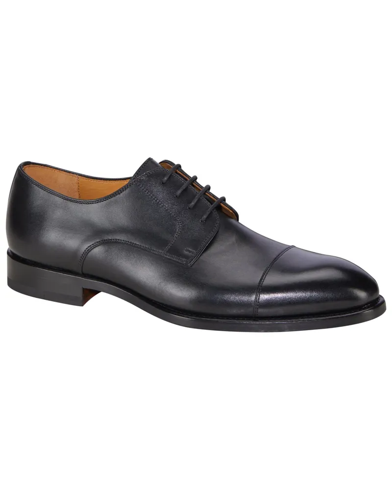 Magnanni Schnürschuhe in Derby-Form mit abgesetzter Vorderkappe in Schwarz
