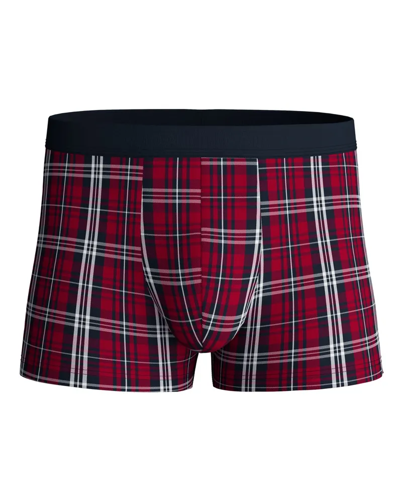 Calida Boxer-Trunks aus Baumwolljersey mit weihnachtlichem Karo in Rot
