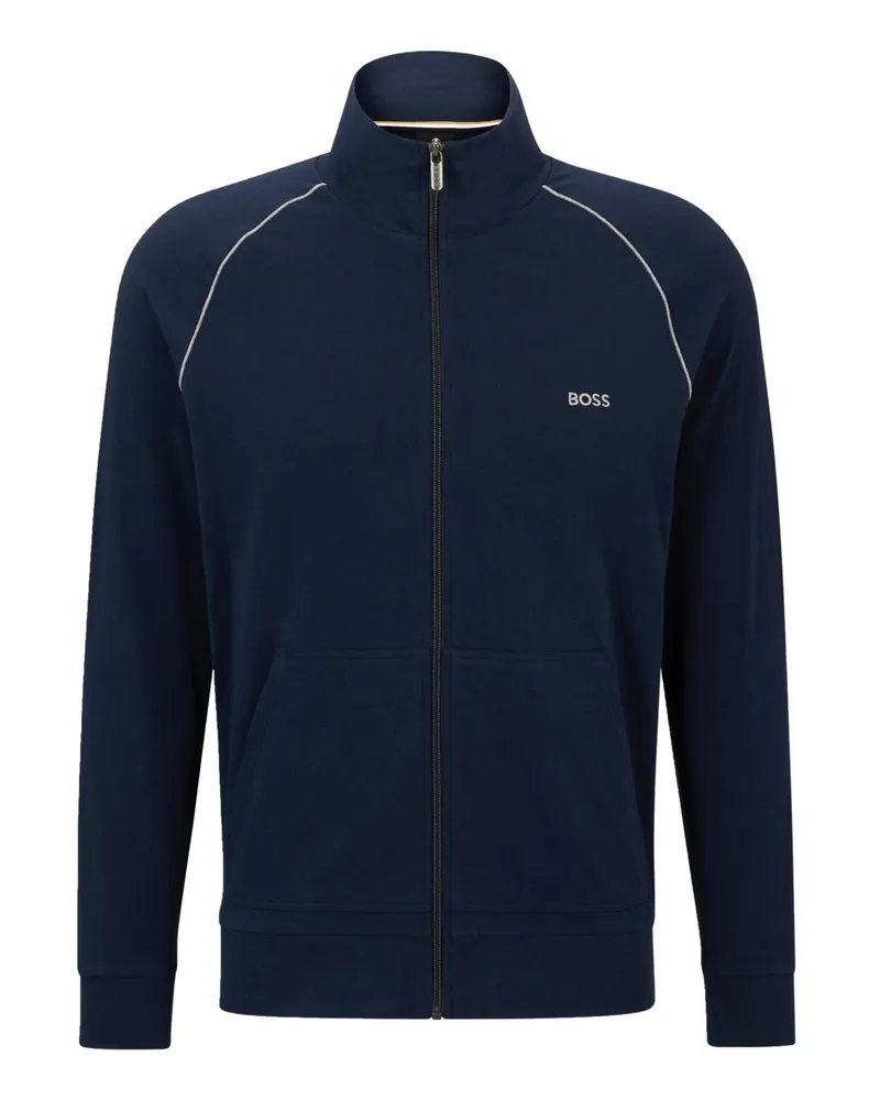HUGO BOSS Leichte Jersey-Jacke Mix & Match in Marine