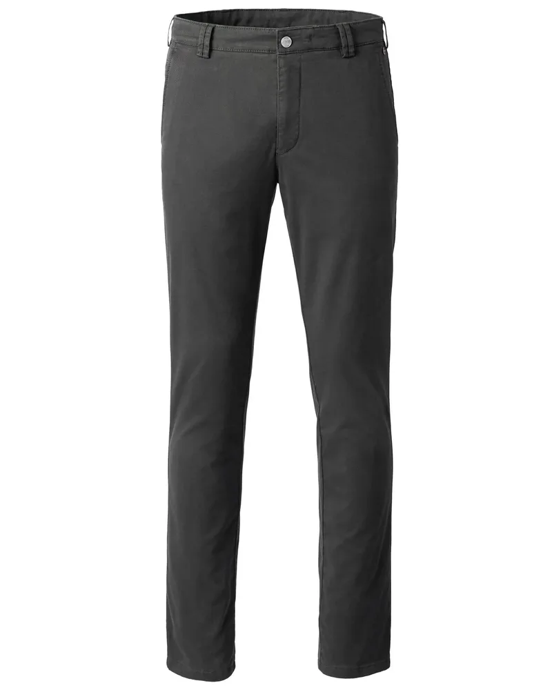 Meyer Hosen Thermo-Chino Bonn aus Baumwoll-Twill mit Stretch, Regular Fit in Anthrazit