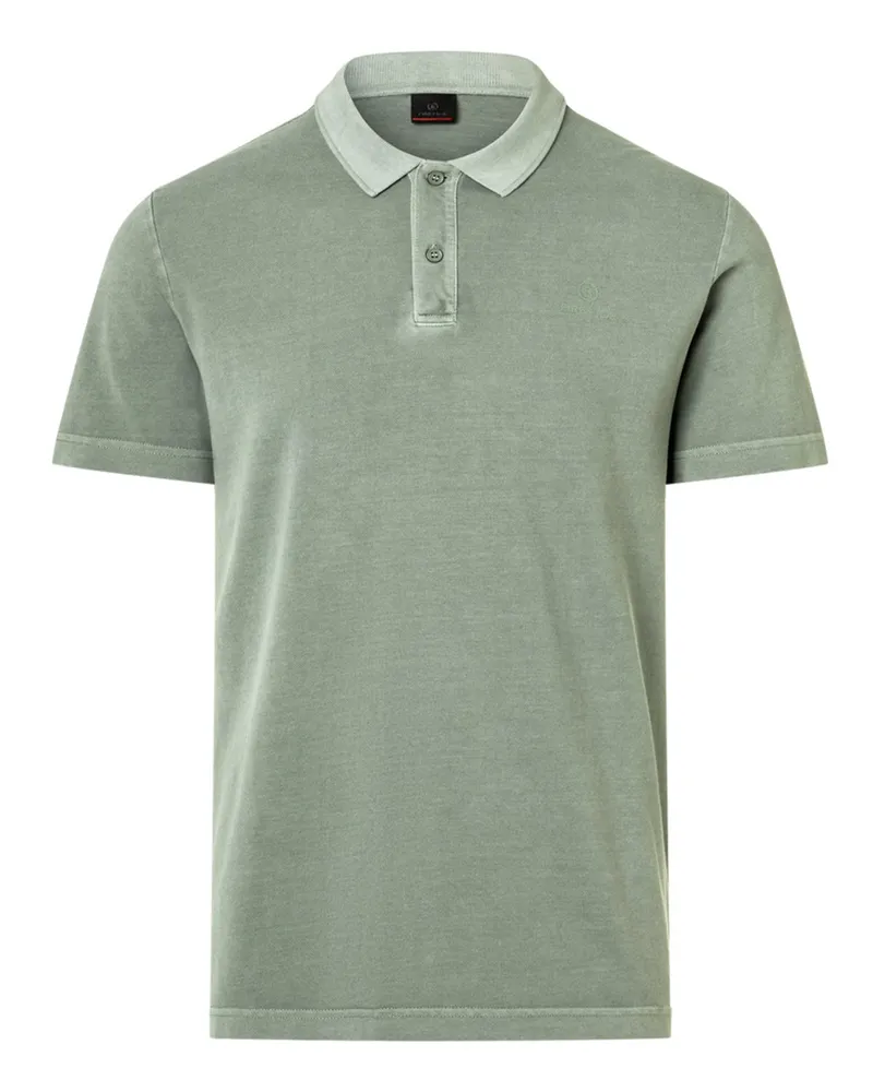 Bogner Fire & Ice Garment Dyed-gefärbtes Poloshirt in Piqué-Qualität in Grün