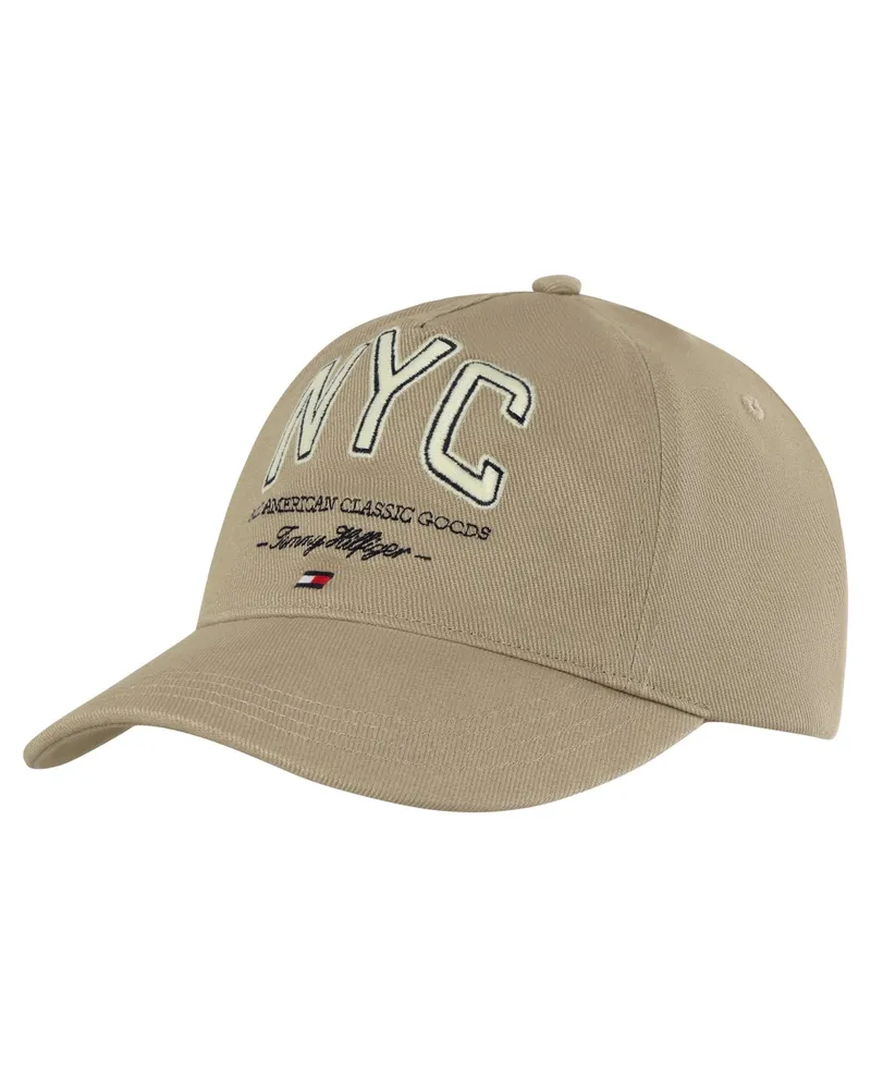 Tommy Hilfiger Baumwoll-Cap mit gesticktem NYC-Label in Beige