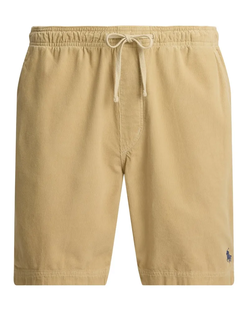 Ralph Lauren Softe Shorts in Frottee-Qualität mit Logo-Stickerei, Regular Fit in Beige
