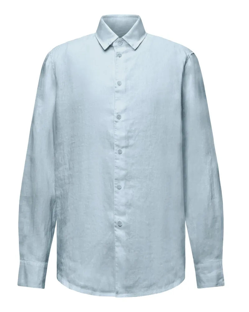 Drykorn Sommerliches Hemd Ramis aus einem Leinenmix, Regular Fit in Hellblau