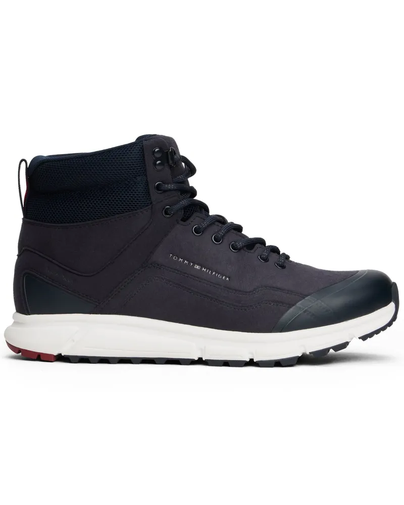 Tommy Hilfiger Mid Top Boots aus Rauleder mit Sneaker-Sohle in Marine