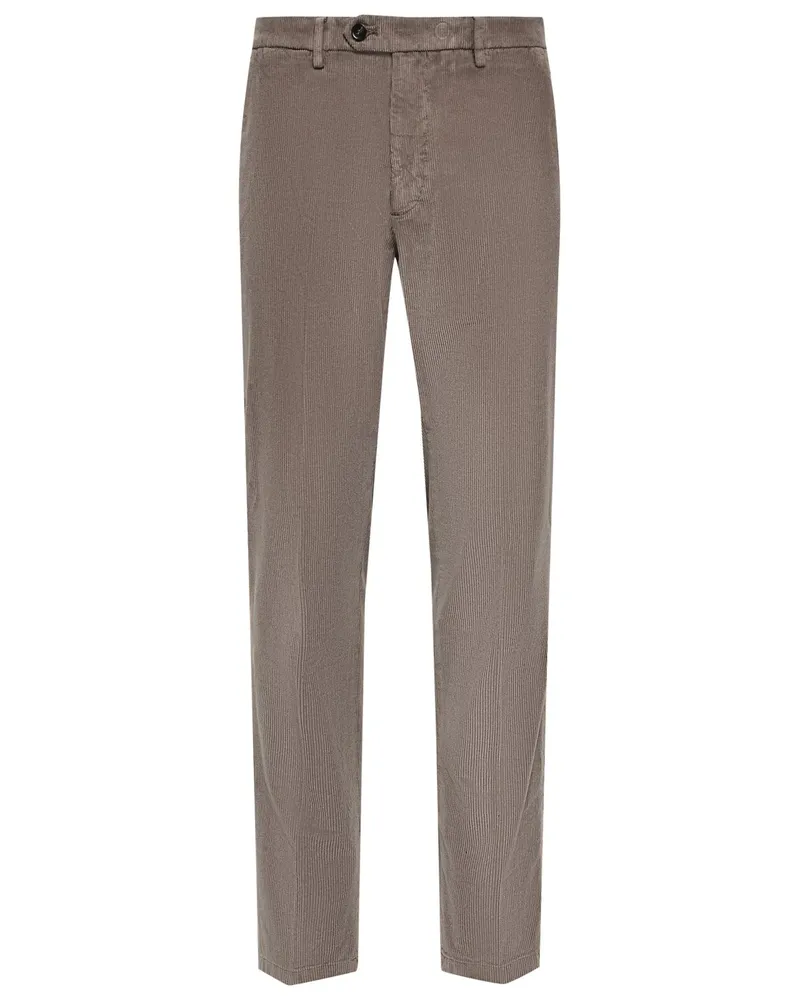 Briglia 1949 Softe Cordhose Navilo mit verlängertem Riegel, Tapered Fit in Beige