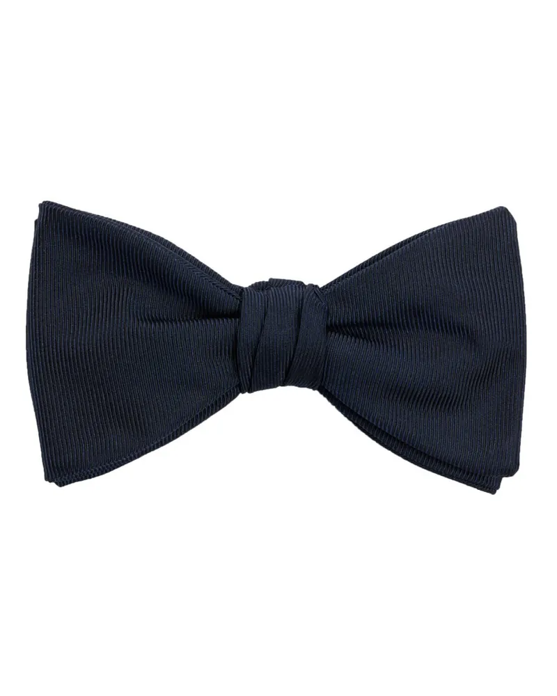 HUGO BOSS Fliege aus einem Seiden-Mix mit feinem Streifen in Marine