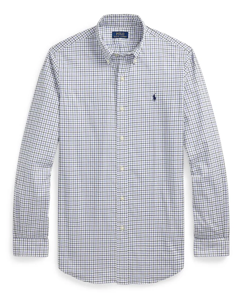 Ralph Lauren Hemd aus Baumwolle mit Karomuster, Classic Fit in Blau