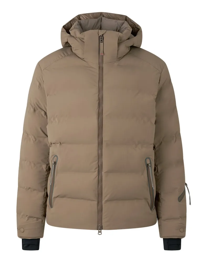 Bogner Fire & Ice Gesteppte Tech-Daunenjacke Tec-Luka mit abtrennbarer Kapuze in Beige
