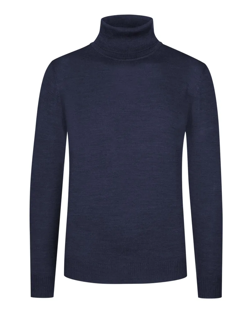 Maerz Rollkragenpullover aus Schurwolle in Marine