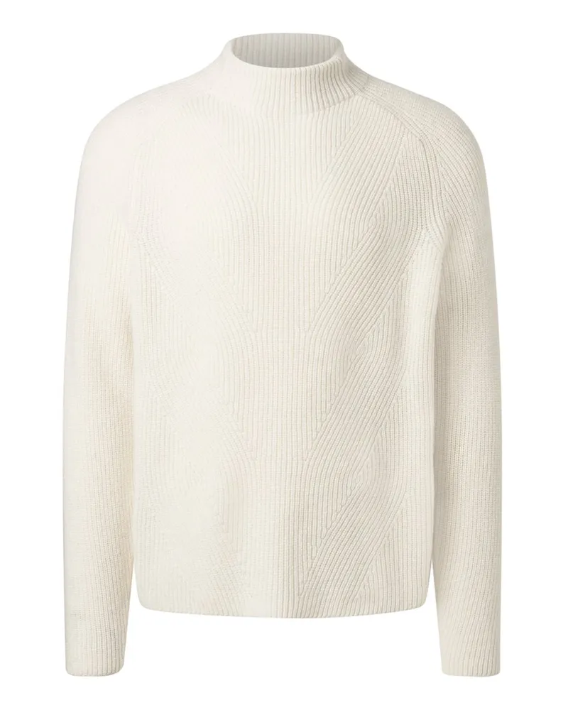 Maerz Weicher Turtleneck-Pullover aus einem Merinowolle-Alpaka-Mix in Offwhite
