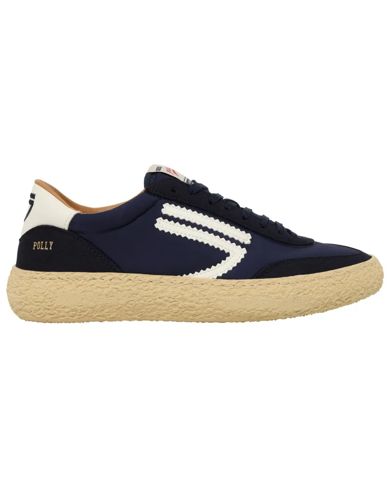 Puraai Vegane Low Top-Sneaker mit Streifenakzenten in Marine