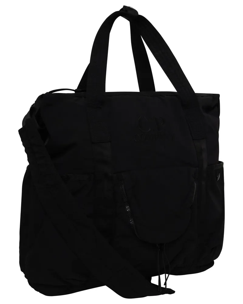C.P. Company Shopper-Tasche mit gesticktem Logo in Schwarz