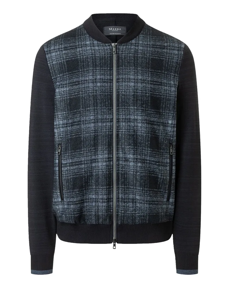Maerz Strick-Blouson aus einem Wollmix mit Zip in Marine