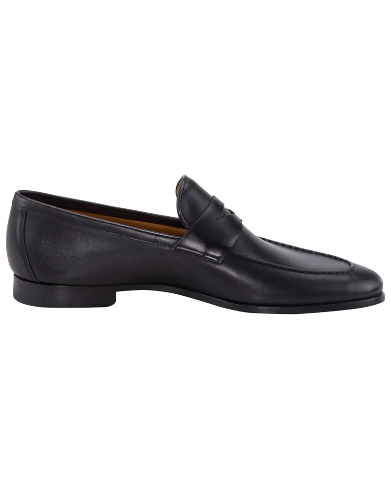 Magnanni Penny Loafer aus Glattleder mit flexibler Sohle in Schwarz
