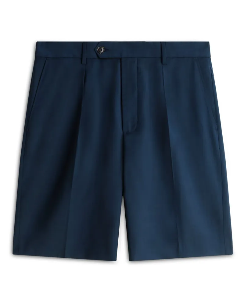 Tommy Hilfiger Leichte Dress Shorts aus Schurwolle, Wide Fit in Marine