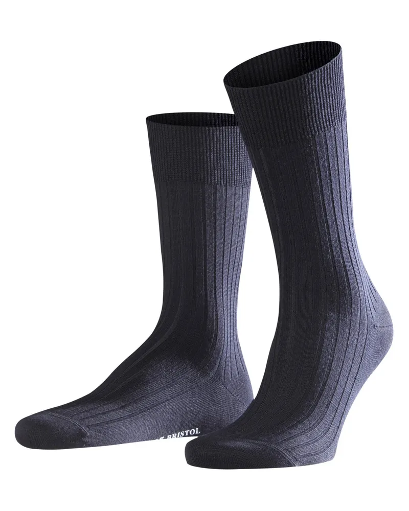Falke Socken Bristol im Rippstrick in Marine