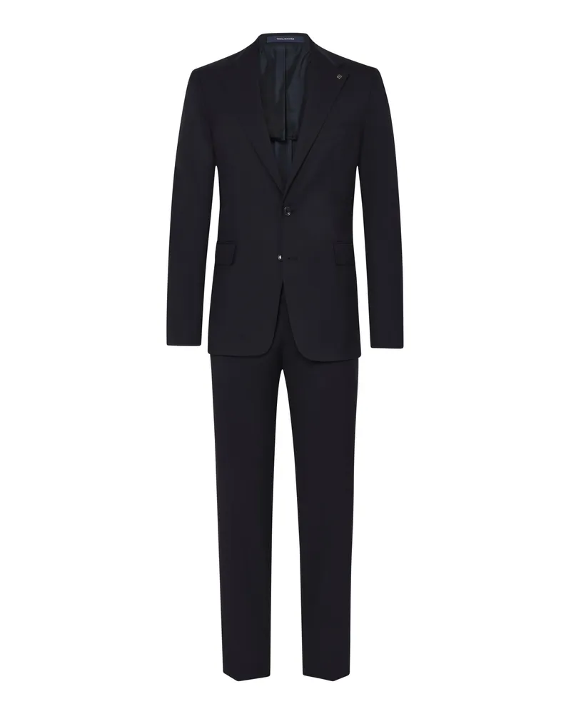 Tagliatore Einreihiger Anzug aus einem Schurwolle-Seide-Mix in Marine