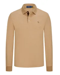 Ralph Lauren Langarm-Poloshirt in Jersey-Qualität, Custom Slim Fit Braun