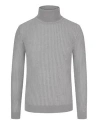 HUGO BOSS Rollkragenpullover aus Schurwolle Grau