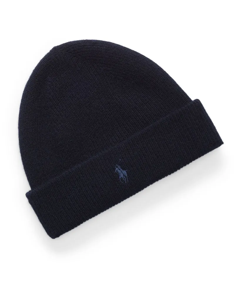 Ralph Lauren Mütze aus maschinenwaschbarem Kaschmir in Marine