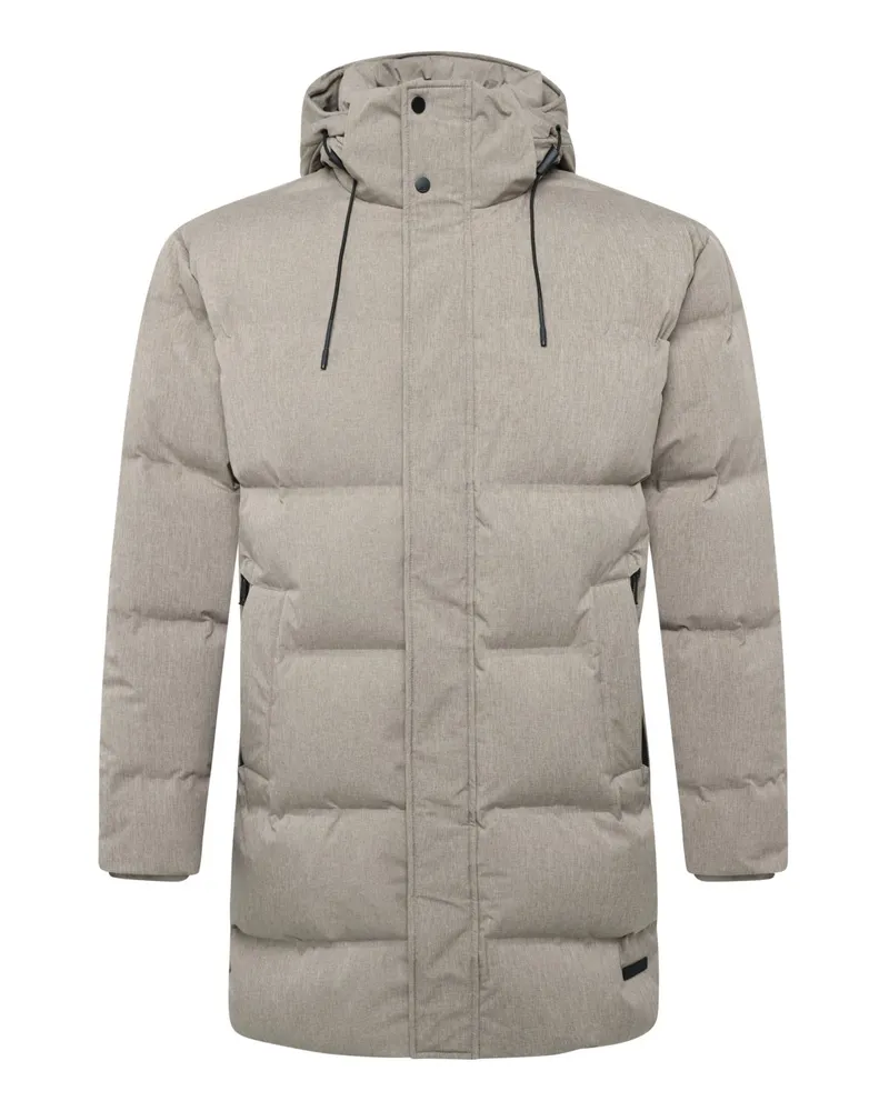 Roy Robson Stepp-Parka mit abtrennbarer Kapuze und Daunenwattierung in Beige