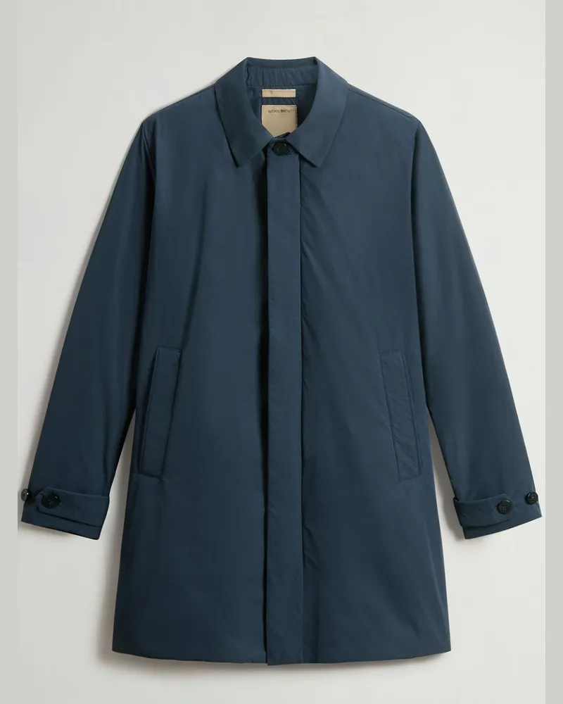 Woolrich Wetterfester Mantel New City aus Urban Touch-Gewebe in Marine