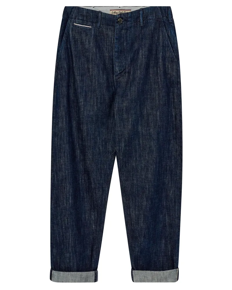 Mos Mosh Denim-Hose aus einem Baumwoll-Mix in Schwarzblau