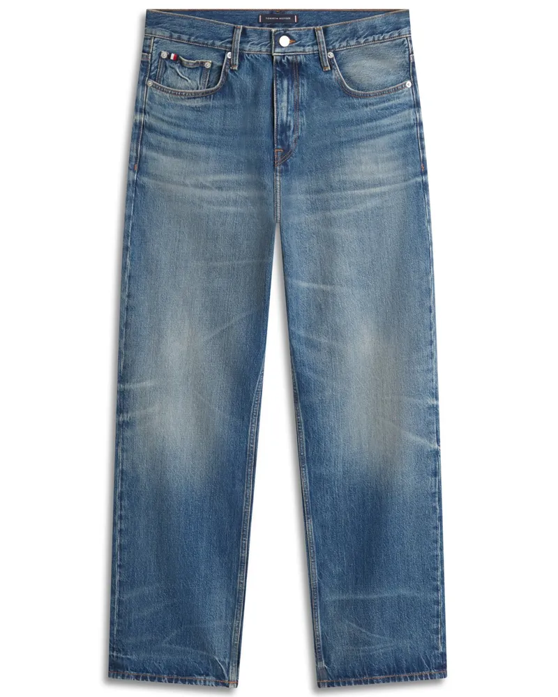 Tommy Hilfiger Jeans aus Baumwolle im Washed-Look, Relaxed Straight Fit in Denim