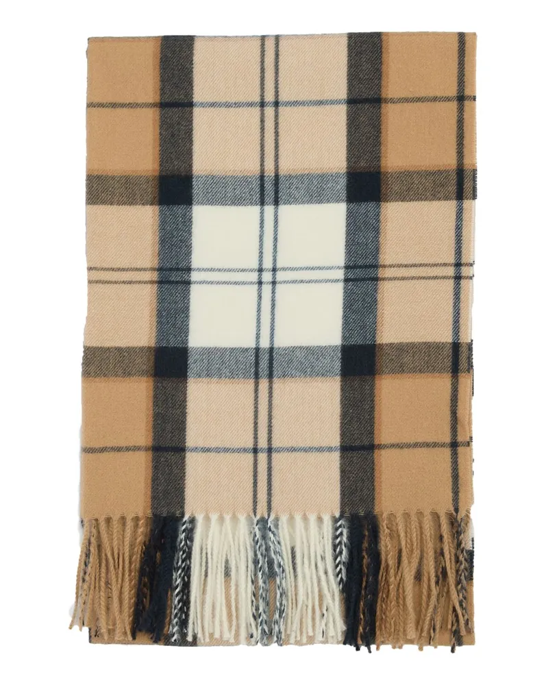 Barbour Schal mit Tartan-Muster in Beige