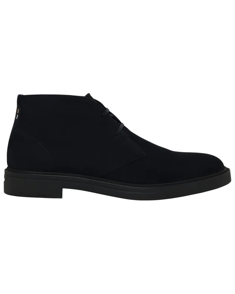 HUGO BOSS Desert Boots Calev aus Veloursleder in Marine