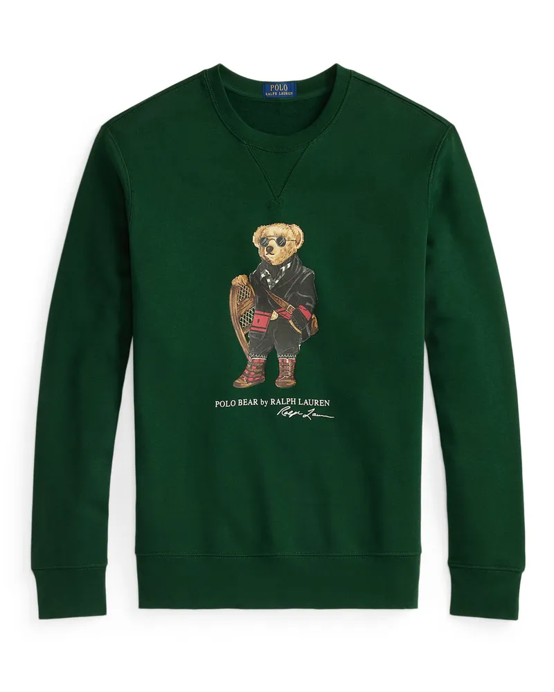 Ralph Lauren Sweatshirt mit Polo-Bear-Print in Grün