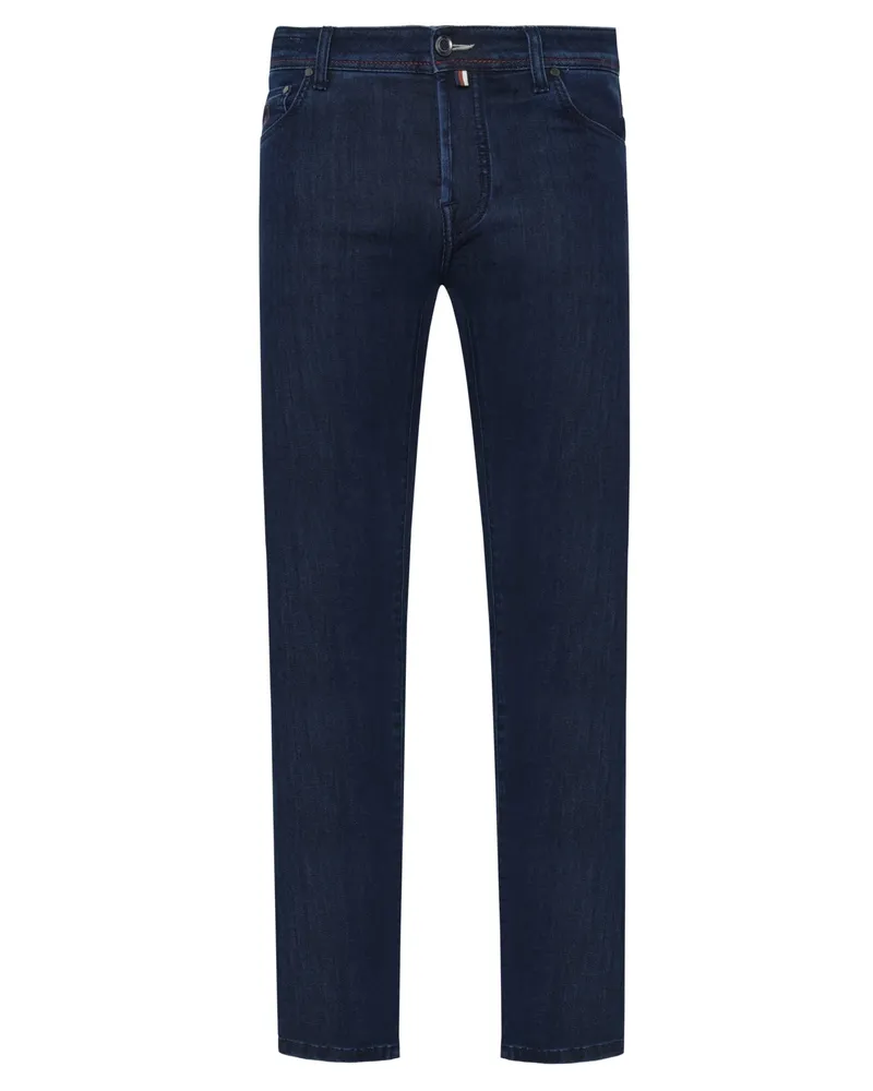 Jacob Cohën Raw Jeans Bard in Powerstretch-Qualtität, Slim Fit in Blau