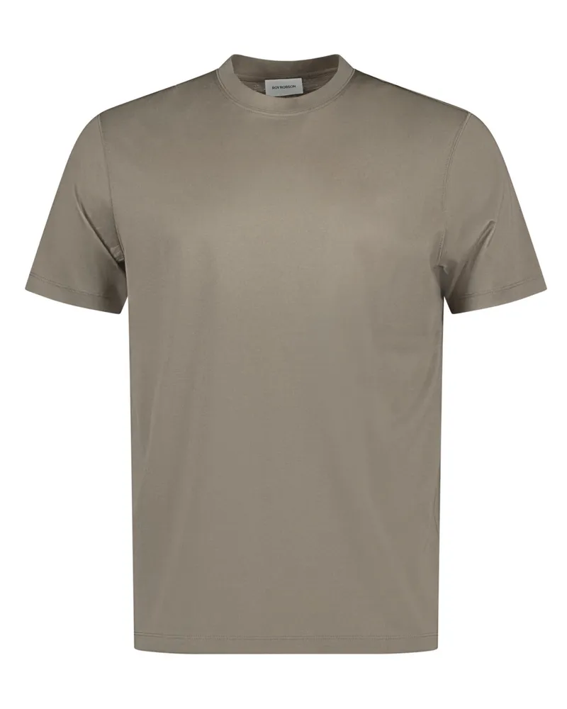 Roy Robson Leichtes T-Shirt aus softem Baumwolljersey in Braun