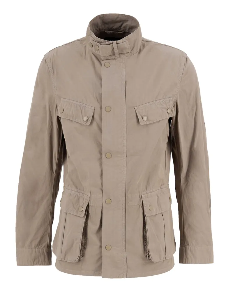 Barbour Garment Dyed Freizeitjacke Duke in Beige