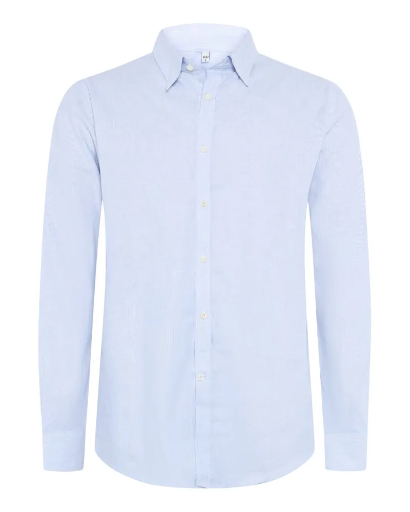 Gottseidank Trachtenhemd mit Leinen und Stretch, Slim Fit in Hellblau