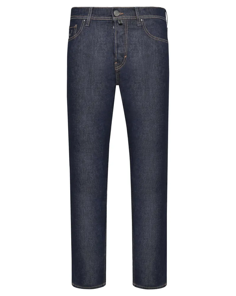 Jacob Cohën Raw Jeans Edo mit Lyocell, Regular Straight Fit in Schwarzblau