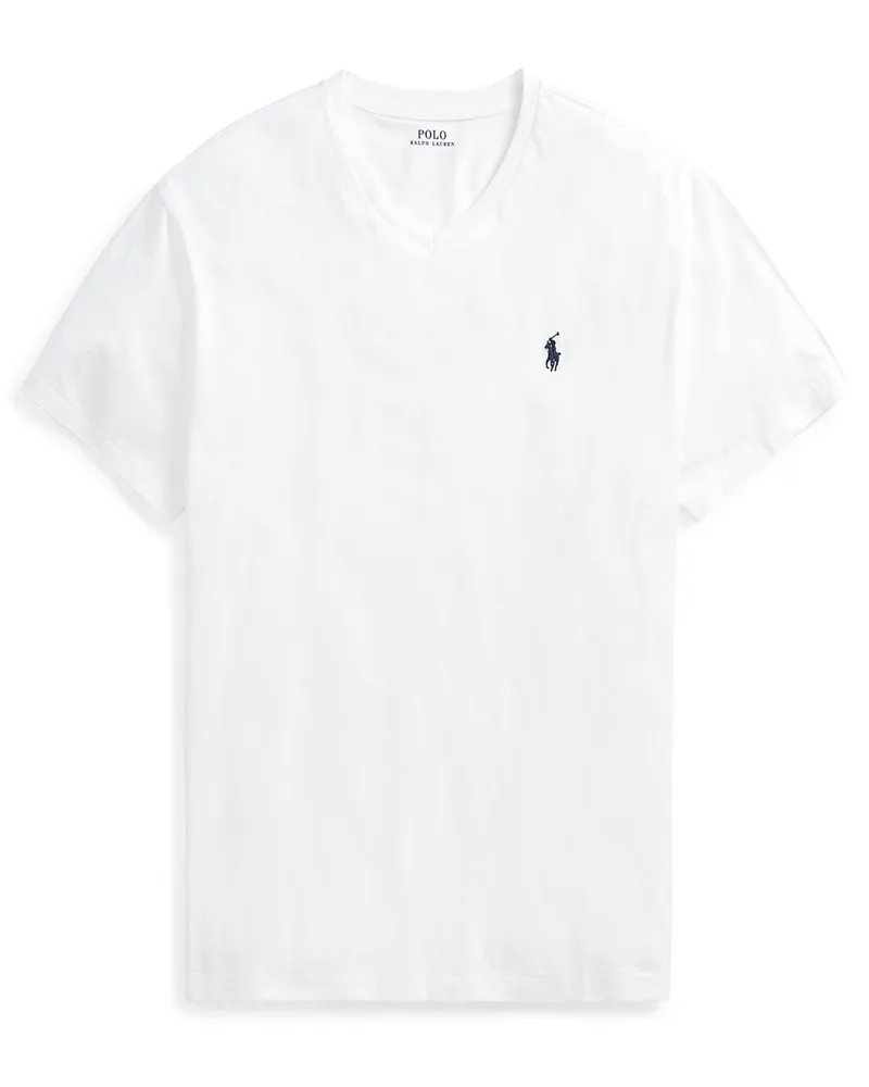 Ralph Lauren T-Shirt in softer Baumwoll-Qualität, Classic Fit in Weiß