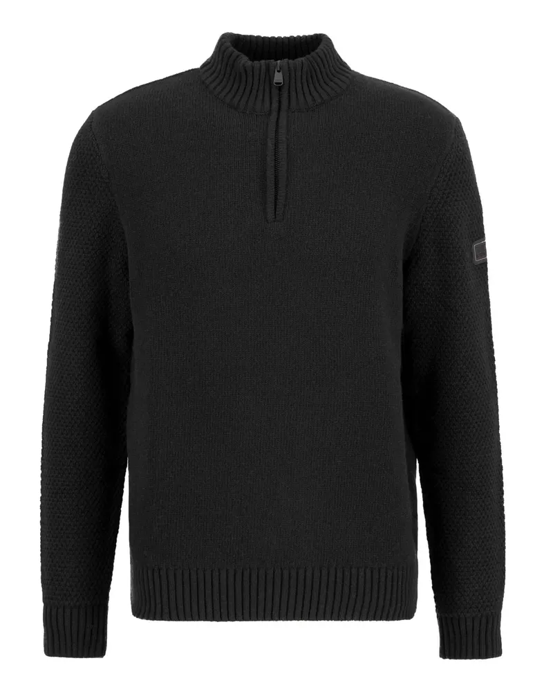 Barbour Heavy Strick-Troyer aus einem Woll-Mix, Regular Fit in Anthrazit