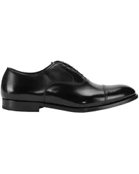 Doucal´s Oxford-Schuhe aus Glattleder Schwarz