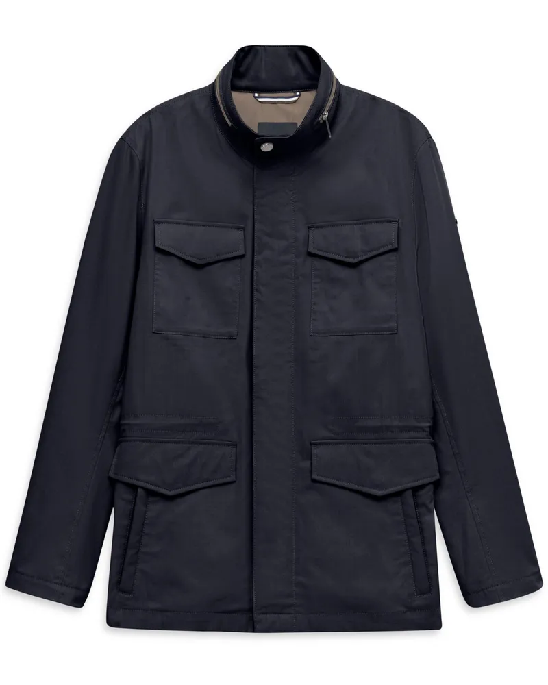 Bugatti Fieldjacket aus Baumwolle und Lyocell, Regular Fit in Marine