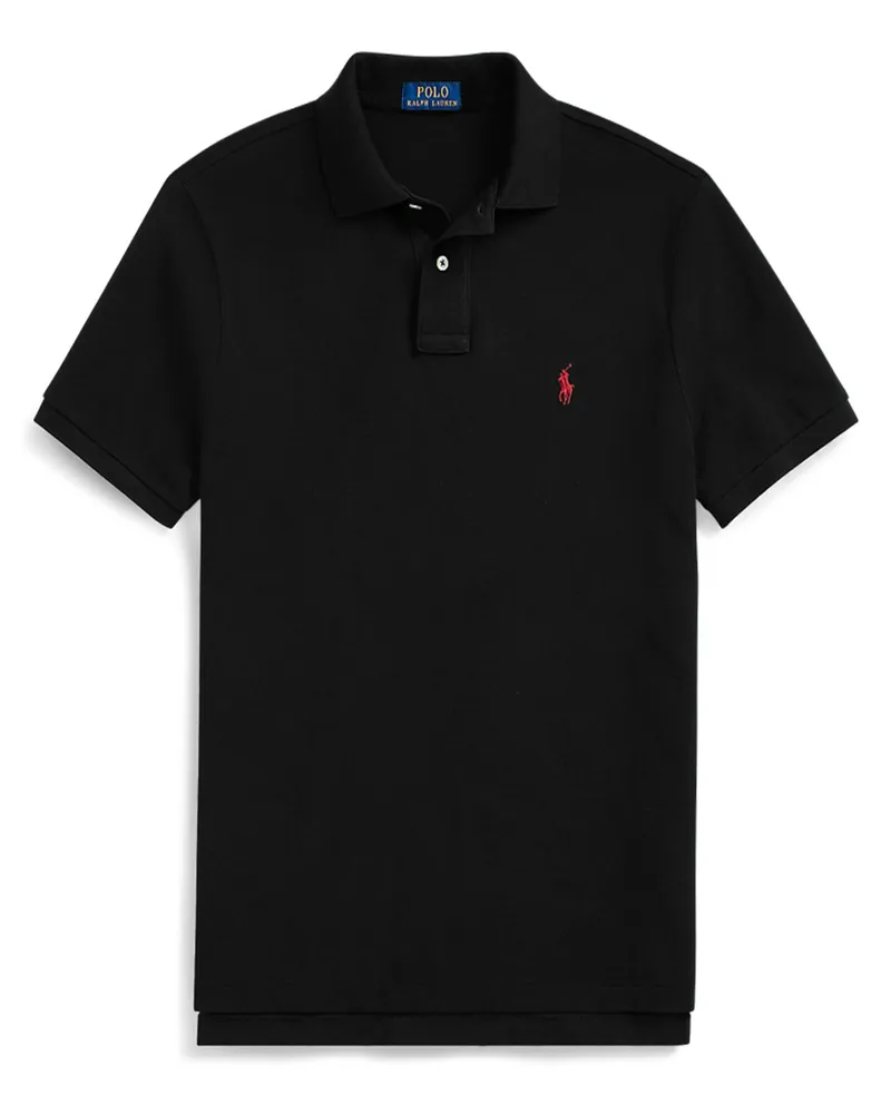 Ralph Lauren Poloshirt Custom Slim Fit in Mesh-Qualität in Marine