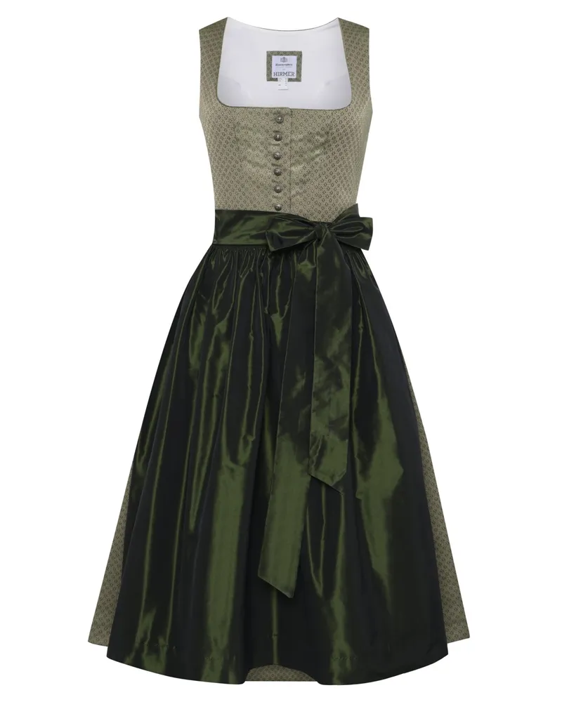 Hammerschmid Dirndl Pillersee mit floraler Webstruktur in Oliv