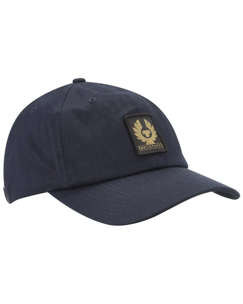 Belstaff Baseball-Cap mit Logo-Aufnäher in Marine