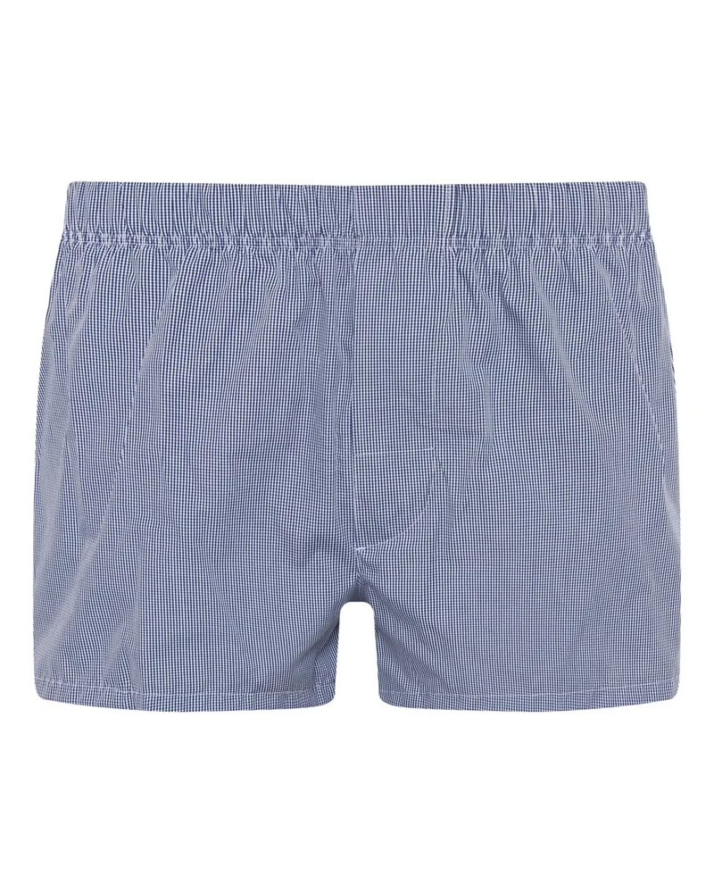 Novila Bequeme Boxershorts mit Kleinmuster in Marine