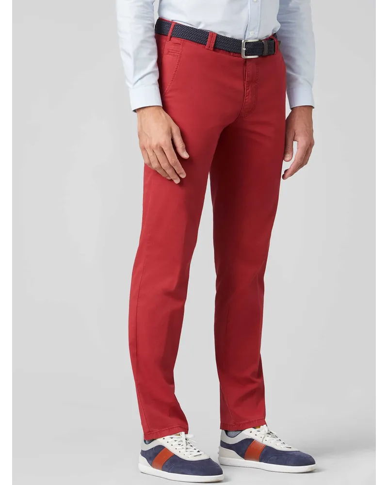 Meyer Hosen Chino mit Baumwolle und TENCEL™, Modern Fit in Rot