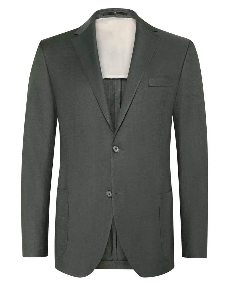 Dressler Leinensakko mit Lyocell und Stretch, Regular Fit in Oliv