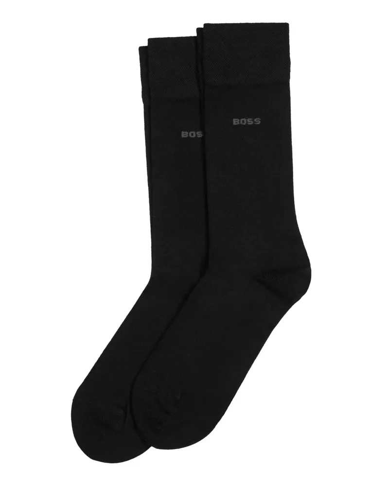 HUGO BOSS 2er Pack Socken mit Bambus-Anteil in Schwarz