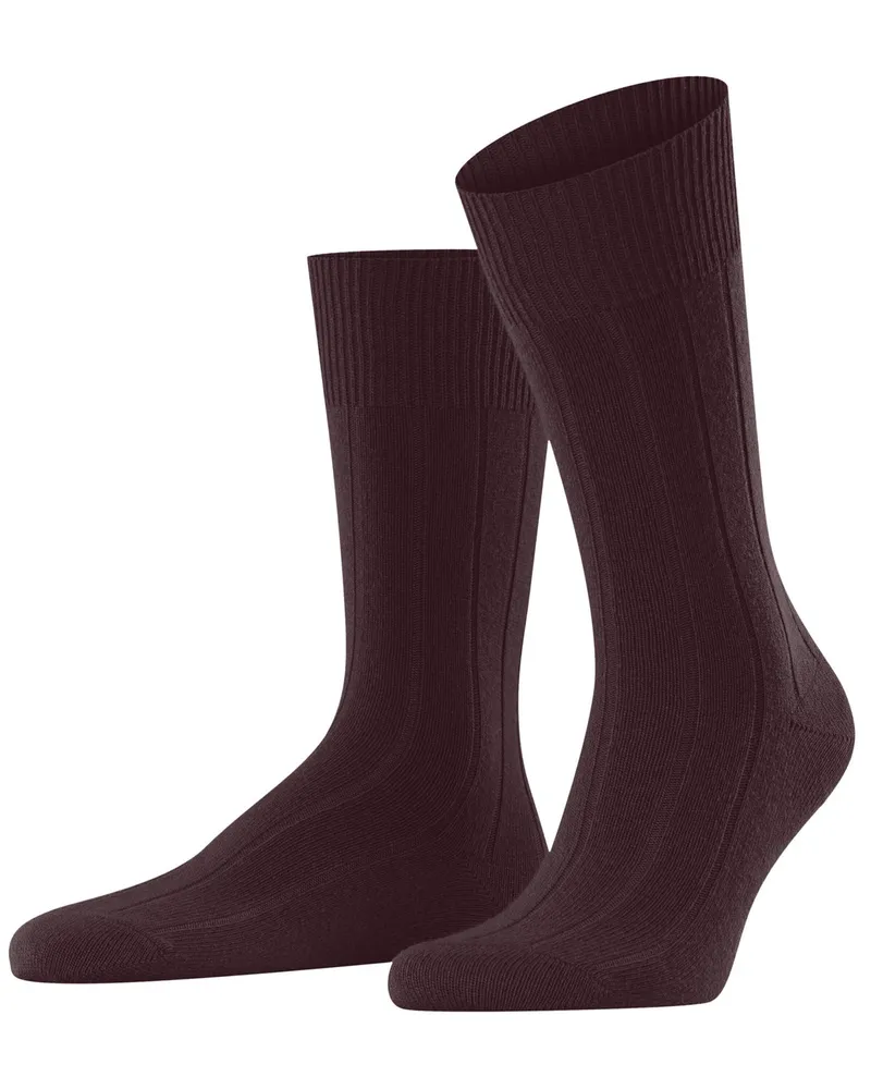 Falke Wadenhohe Socken Lhasa aus Merino-Kaschmir-Mix im Rippstrick in Lila