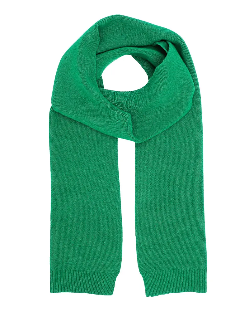 COLORFUL STANDARD Fransenloser Schal aus recycelter Merinowolle in Apfelgrün